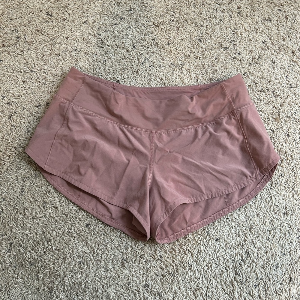 Mauve Lulu Lemon Speed Ups Size 6 2.5” length